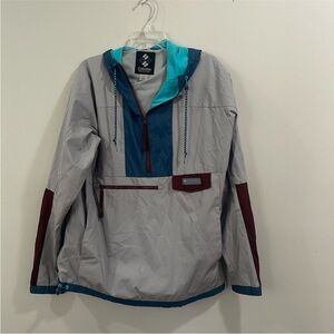 Columbia Quarter Zip Rain Coat Multicolored